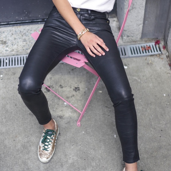 Frame Le Skinny Leather Pants - Picture 2 of 8